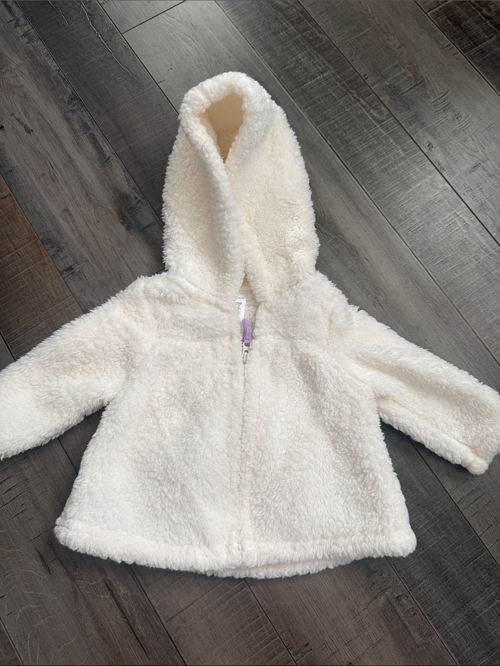 Carter's Cream Sherpa Hooded Puffer Jacket